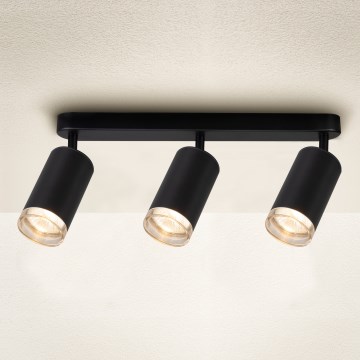 Brilagi - Akcentinis vonios šviestuvas SELE 3xGU10/30W/230V IP44 juoda