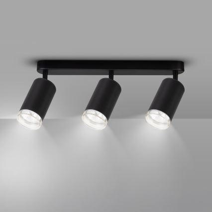 Brilagi - Akcentinis vonios šviestuvas SELE 3xGU10/30W/230V IP44 juoda