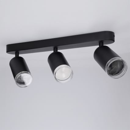 Brilagi - Akcentinis vonios šviestuvas SELE 3xGU10/30W/230V IP44 juoda