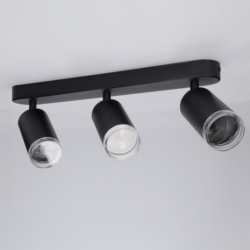 Brilagi - Akcentinis vonios šviestuvas SELE 3xGU10/30W/230V IP44 juoda