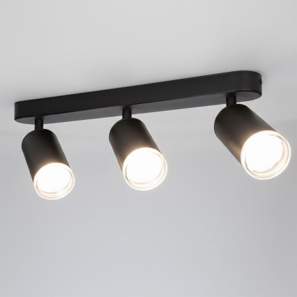 Brilagi - Akcentinis vonios šviestuvas SELE 3xGU10/30W/230V IP44 juoda