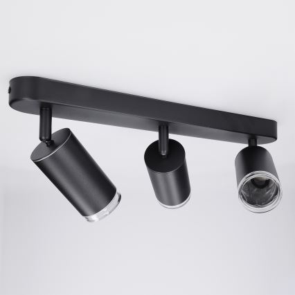 Brilagi - Akcentinis vonios šviestuvas SELE 3xGU10/30W/230V IP44 juoda