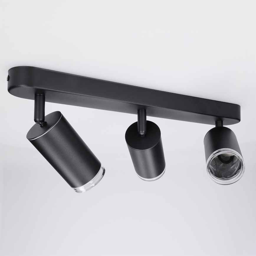 Brilagi - Akcentinis vonios šviestuvas SELE 3xGU10/30W/230V IP44 juoda