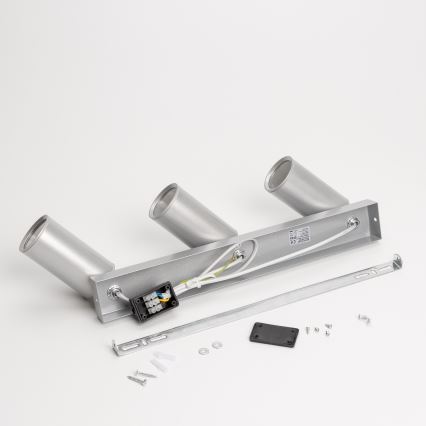 Brilagi - Akcentinis vonios šviestuvas SELE 3xGU10/30W/230V IP44 sidabras