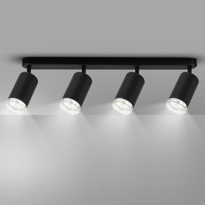 Brilagi - Akcentinis vonios šviestuvas SELE 4xGU10/30W/230V IP44 juoda