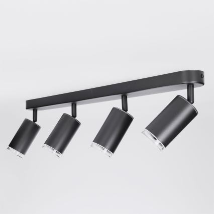 Brilagi - Akcentinis vonios šviestuvas SELE 4xGU10/30W/230V IP44 juoda