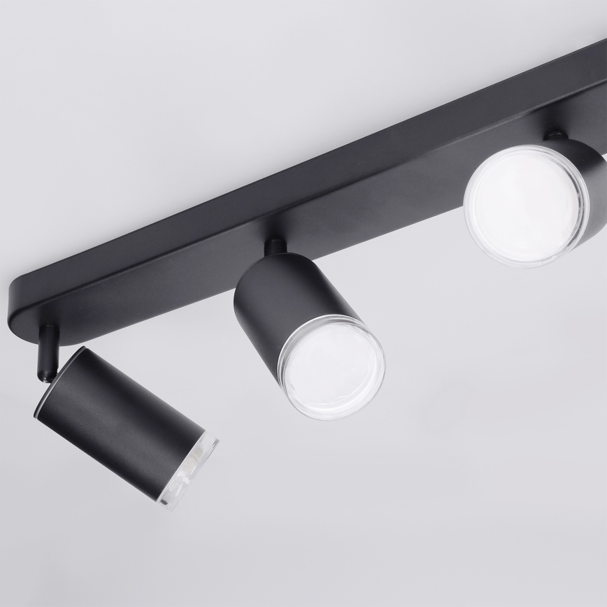Brilagi - Akcentinis vonios šviestuvas SELE 4xGU10/30W/230V IP44 juoda