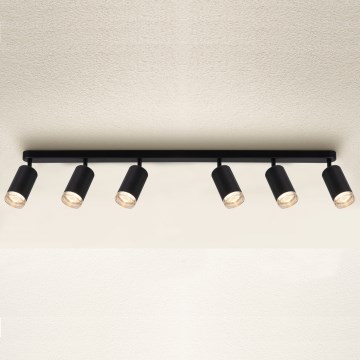 Brilagi - Akcentinis vonios šviestuvas SELE 6xGU10/30W/230V IP44 juoda