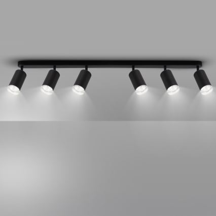 Brilagi - Akcentinis vonios šviestuvas SELE 6xGU10/30W/230V IP44 juoda