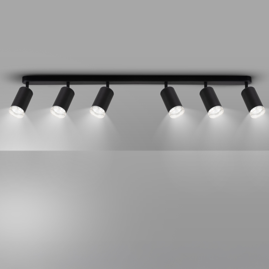 Brilagi - Akcentinis vonios šviestuvas SELE 6xGU10/30W/230V IP44 juoda