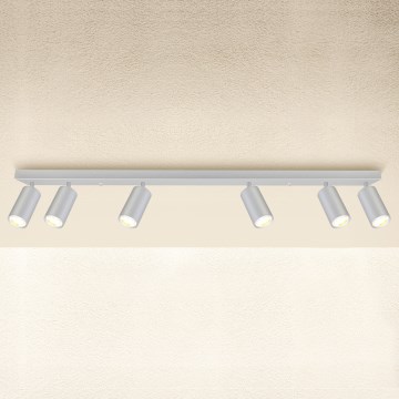 Brilagi - Akcentinis vonios šviestuvas SELE 6xGU10/30W/230V IP44 sidabras