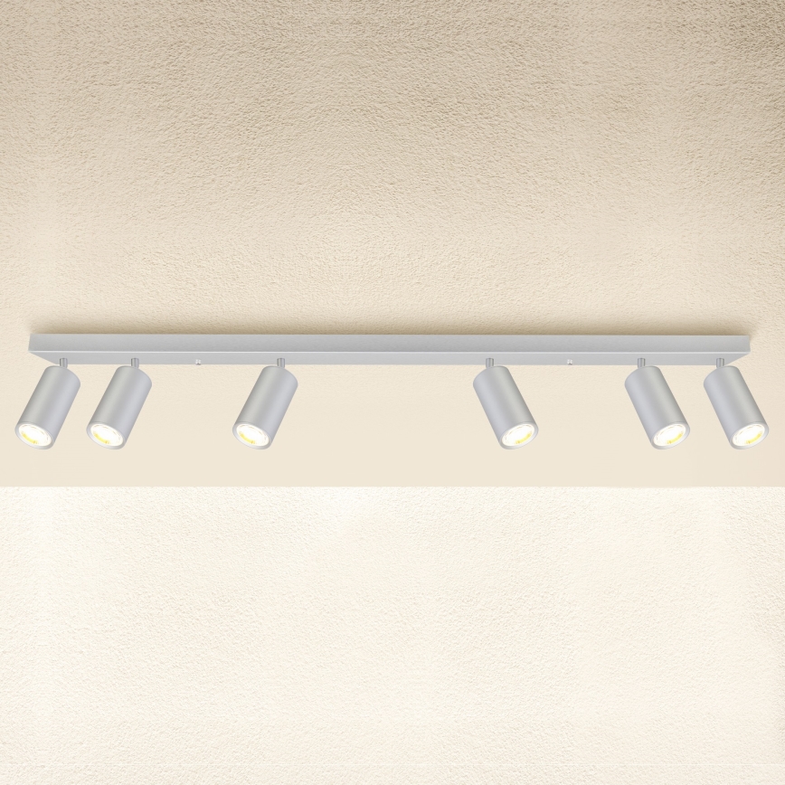 Brilagi - Akcentinis vonios šviestuvas SELE 6xGU10/30W/230V IP44 sidabras