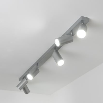 Brilagi - Akcentinis vonios šviestuvas SELE 6xGU10/30W/230V IP44 sidabras