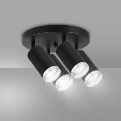 Brilagi - Akcentinis vonios šviestuvas SELE AQUA 4xGU10/30W/230V IP44 juoda