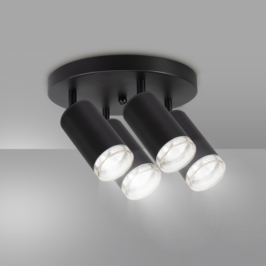 Brilagi - Akcentinis vonios šviestuvas SELE AQUA 4xGU10/30W/230V IP44 juoda