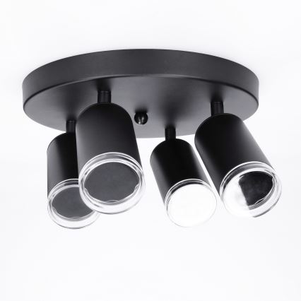 Brilagi - Akcentinis vonios šviestuvas SELE AQUA 4xGU10/30W/230V IP44 juoda