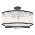 Brilagi - Ant lubų montuojama liustra RAMOS 6xE14/60W/230V juoda