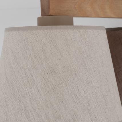 Brilagi - Ant lubų montuojamas šviestuvas LATTE 3xE27/15W/230V pušis/mišinys