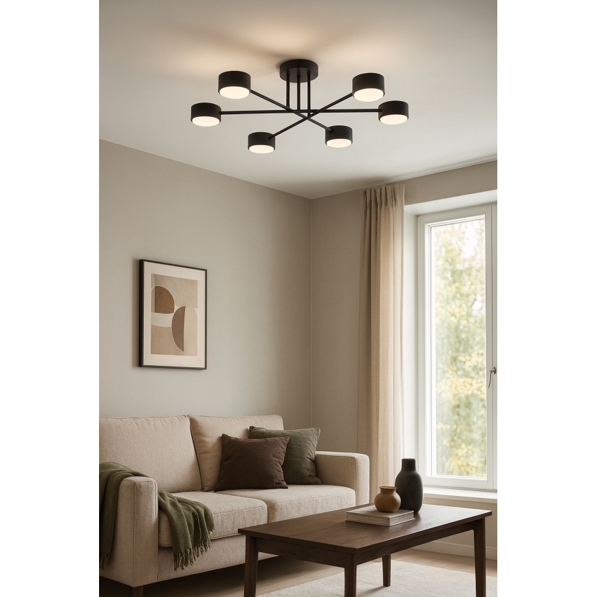 Brilagi - Ant lubų montuojamas šviestuvas MONO 6xGX53/12W/230V, juodas