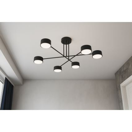 Brilagi - Ant lubų montuojamas šviestuvas MONO 6xGX53/12W/230V, juodas