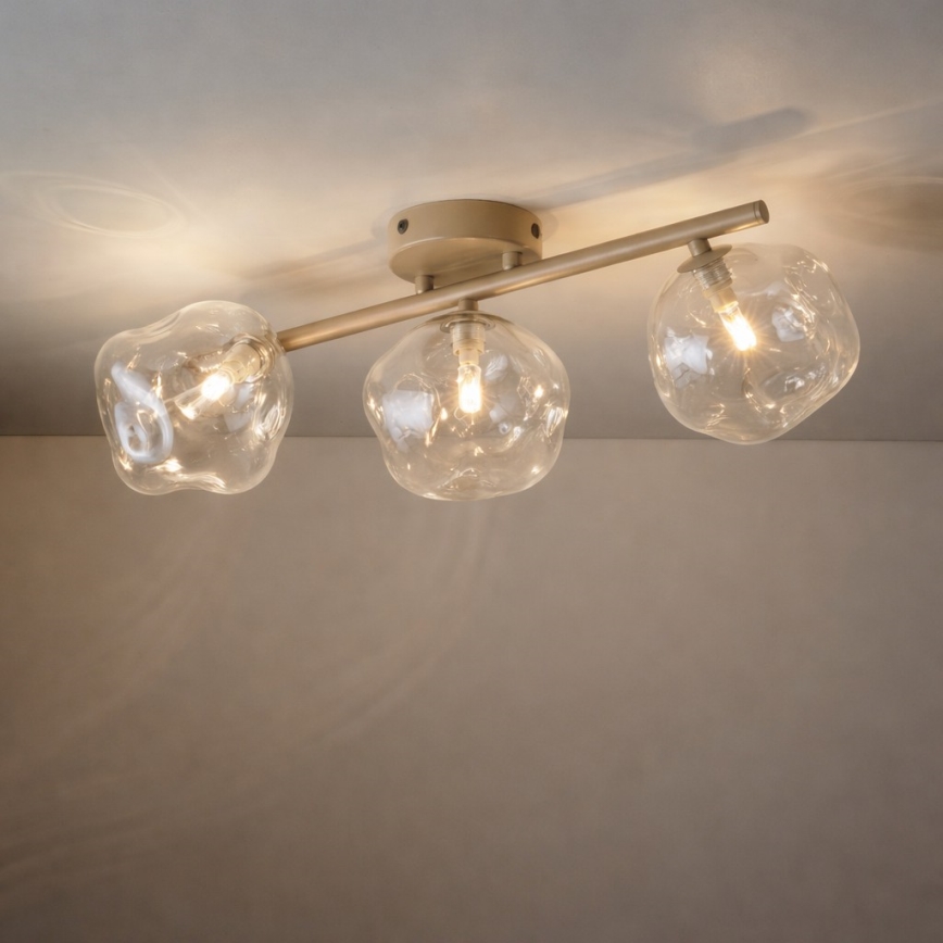 Brilagi - Ant lubų montuojamas šviestuvas VULCANO 3xG9/8W/230V smėlio/dūminė smėlio spalva