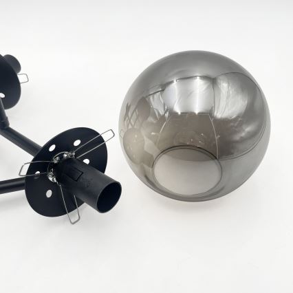 Brilagi - Atsarginis stiklas liustrai ir lempai MALIVA E14 Ø 13 cm, dūminis