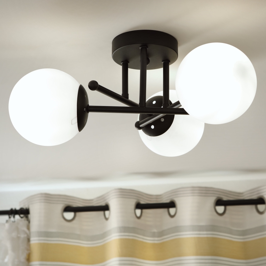 Brilagi - Atsarginis stiklas šviestuvui ir lempai MALIVA E14, skersmuo 13 cm, baltas