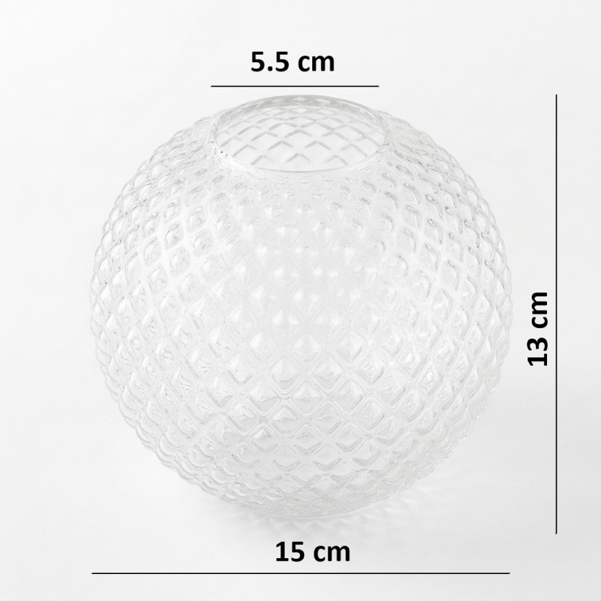 BRILAGI - Atsarginis universalus stiklas STELLA E27, skersmuo 15 cm, skaidrus/auksinis