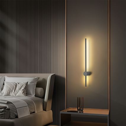 Brilagi - LED lauko sieninis šviestuvas AURA LED/12W/230V 3000K IP54 65 cm antracitas