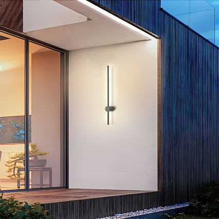 Brilagi - LED lauko sieninis šviestuvas AURA LED/12W/230V 3000K IP54 65 cm antracitas