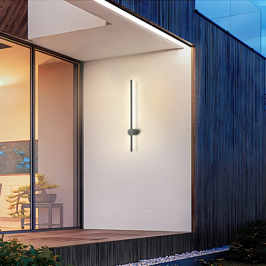 Brilagi - LED lauko sieninis šviestuvas AURA LED/12W/230V 3000K IP54 65 cm antracitas