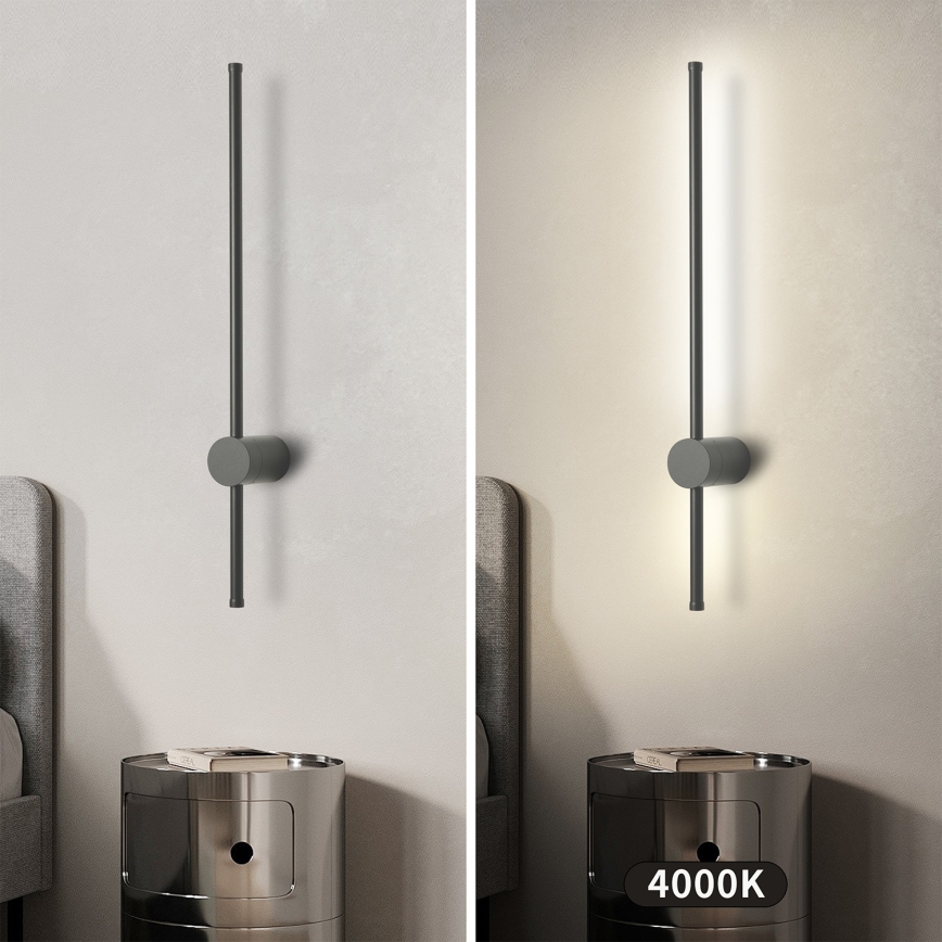 Brilagi - lauko sieninis šviestuvas AURA LED/12W/230V 4000K IP54 65 cm antracitas