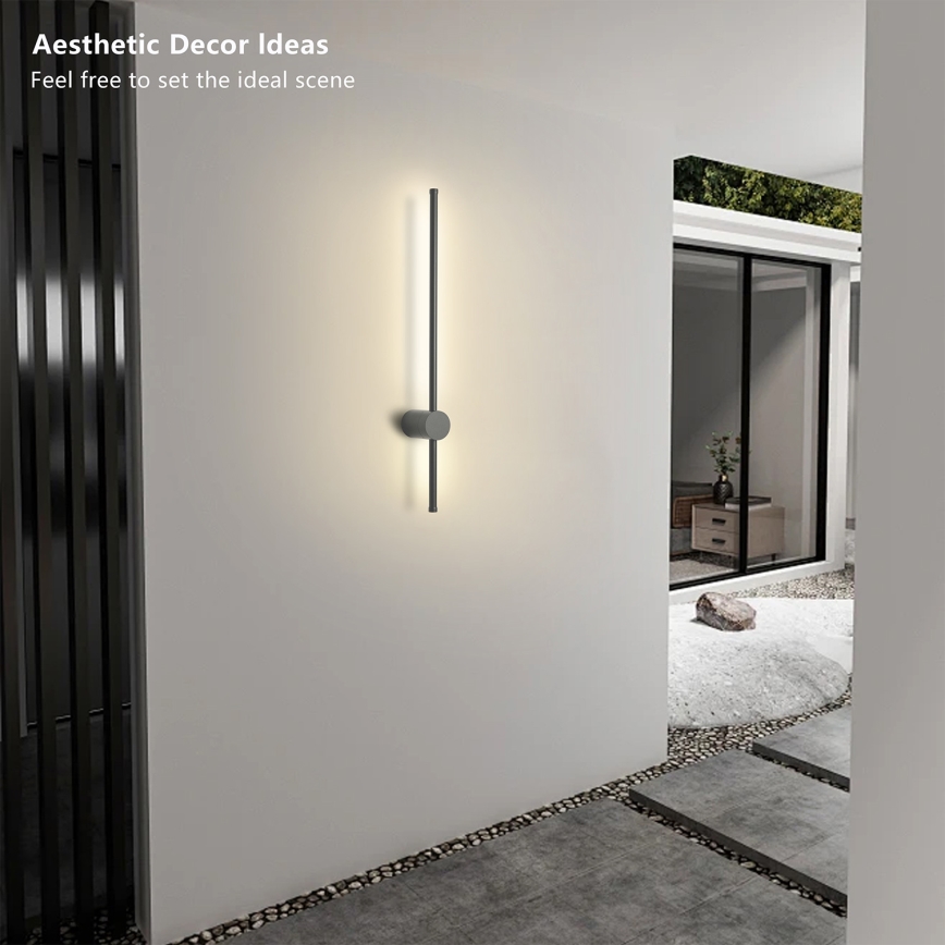 Brilagi - lauko sieninis šviestuvas AURA LED/12W/230V 4000K IP54 65 cm antracitas