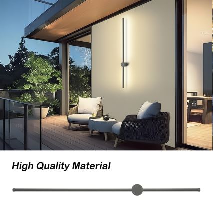 Brilagi - Lauko sieninis LED šviestuvas AURA LED/20W/230V 4000K IP54 97 cm antracitas