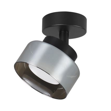 Brilagi - AURA LUX taškinis šviestuvas 1xGX53/30W/230V, skersmuo 13 cm, juodas/dūminis