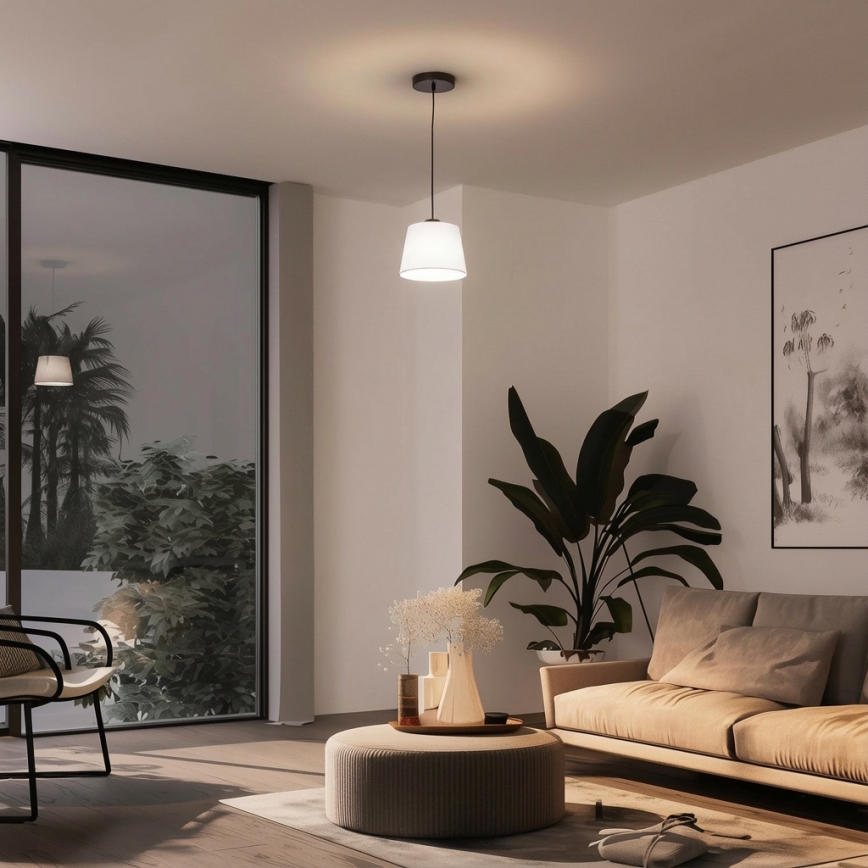 Brilagi - CERIA LED pakabinamas šviestuvas ant laido, 1xE27/40W/230V, skersmuo 20,5 cm, baltas