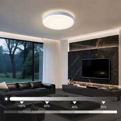 Brilagi - Dimeriuojamas LED lubinis šviestuvas CORVO LED/72W/230V 3000-6000K, baltas, Ø 50 cm + nuotolinio valdymo pultas