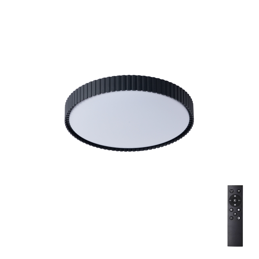 Brilagi - reguliuojamas LED lubinis šviestuvas CORVO LED/54W/230V 3000-6000K juodas skersmuo 40 cm + nuotolinis valdymas
