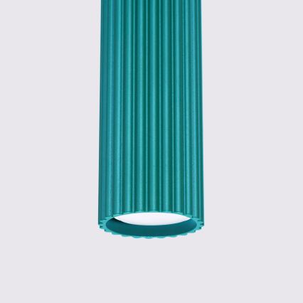 Brilagi - CRESTO LED pakabinamas šviestuvas ant laido 1xGU10/10W/230V tirkizinis