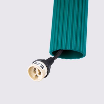 Brilagi - CRESTO LED pakabinamas šviestuvas ant laido 1xGU10/10W/230V tirkizinis