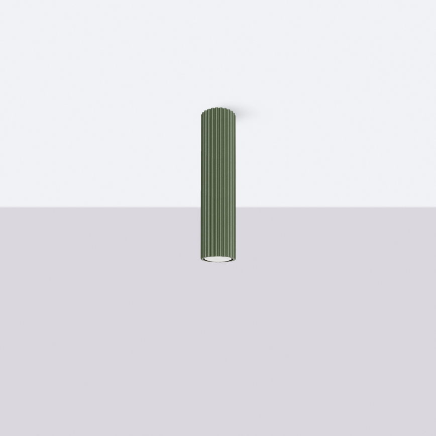 Brilagi - CRESTO taškinis šviestuvas 1xGU10/10W/230V 30 cm žalias