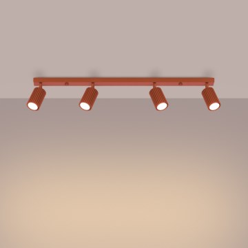 Brilagi - CRESTO taškinis šviestuvas 4xGU10/10W/230V raudonas