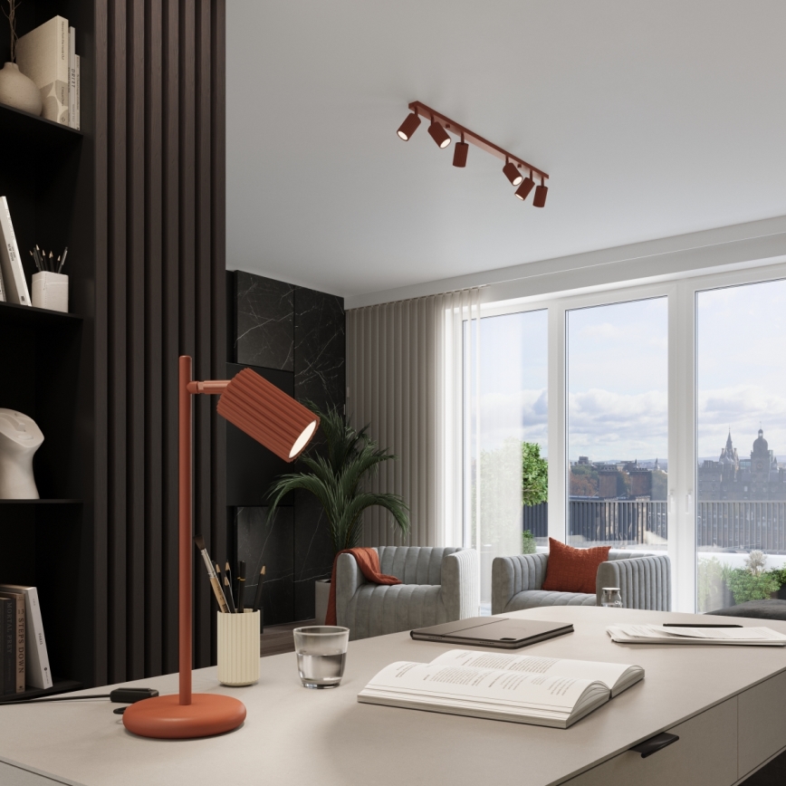 Brilagi - CRESTO taškinis šviestuvas 4xGU10/10W/230V raudonas