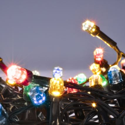 Brilagi - Daugiaspalvė kalėdinė lauko girlianda 200xLED/2 funkcijos 25m IP44