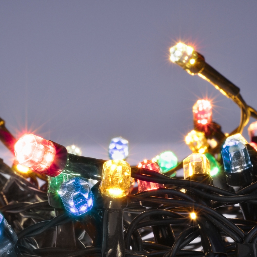 Brilagi - Daugiaspalvė kalėdinė lauko girlianda 200xLED/2 funkcijos 25m IP44