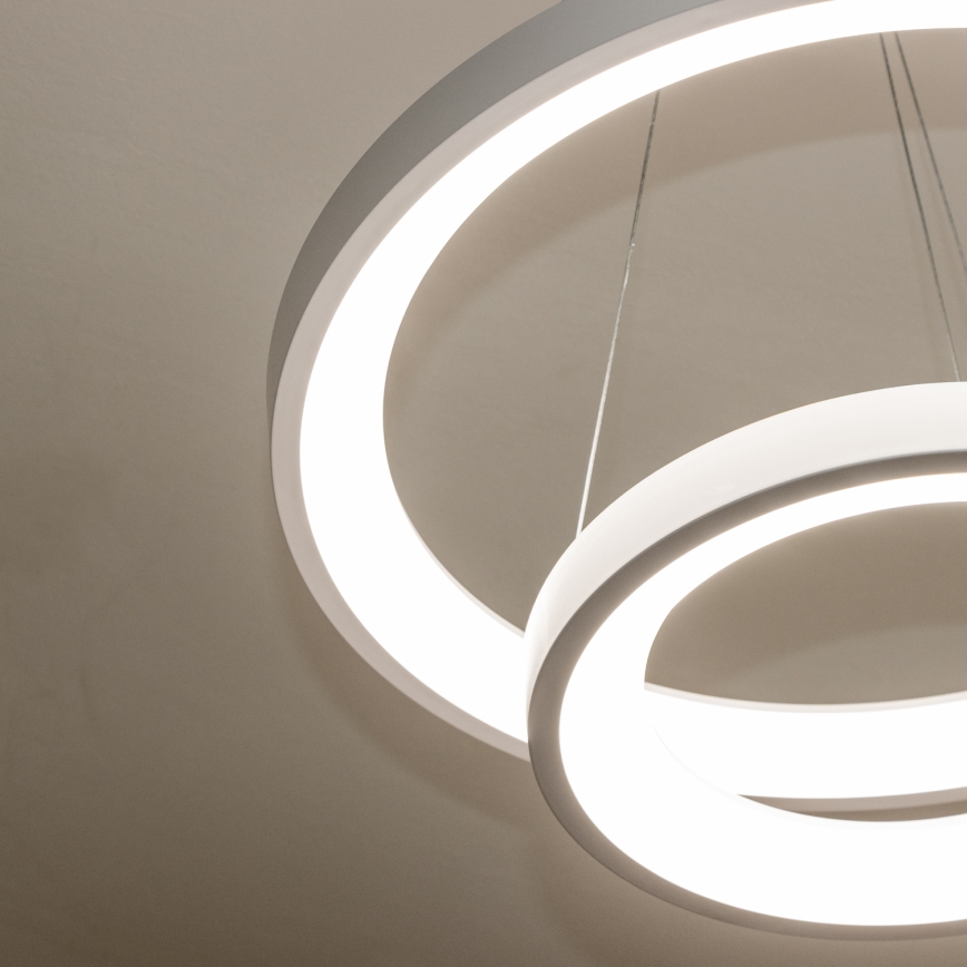 Brilagi - Reguliuojamas LED pakabinamas šviestuvas ant laido FALCON SLIM LED/68W/230V 3000-6500K skersmuo 50 cm balta + nuotolinis valdymas