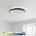 BRILAGI - Dimeriu reguliuojamas LED lubų šviestuvas FLARE LED/48W/230V 3000-6000K 39,5x45 cm balta/juoda + nuotolinis valdymas