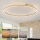Brilagi - dimeriu reguliuojamas LED lubų šviestuvas PORTOFINO LED/85W/230V 3000-6000K skersmuo 120 cm auksinis + su nuotoliniu valdymu