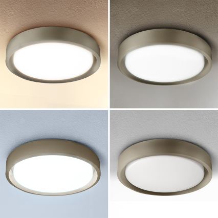 Brilagi - Dimeriuojamas LED lubinis šviestuvas MATTEO LED/48W/230V 3000-6500K skersmuo 41 cm taupe + su nuotoliniu pulteliu