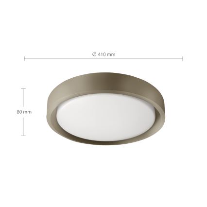 Brilagi - Dimeriuojamas LED lubinis šviestuvas MATTEO LED/48W/230V 3000-6500K skersmuo 41 cm taupe + su nuotoliniu pulteliu